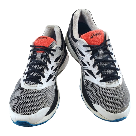 Asics Gel Cumulus 18 Shoes Mens 11.5 Black White Running Athletic Gym T6C3N - Picture 14 of 15